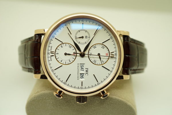 IWC PORTOFINO CHRONOGRAPH ROSE GOLD IW391025 42MM 2020 WARRANTY FULL SET - Image 8