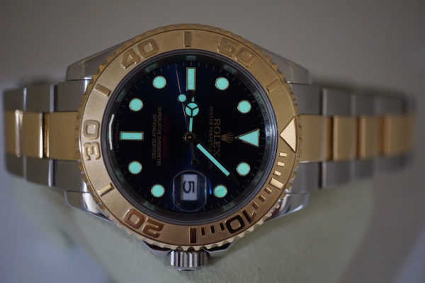 Rolex 16623 YACHTMASTER 2 TONE 18K YG SS BLUE DIAL 40MM SERVICED FULL SET - Image 12