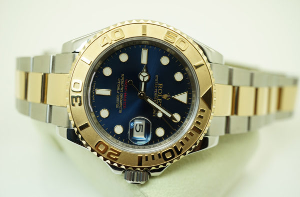 Rolex 16623 YACHTMASTER 2 TONE 18K YG SS BLUE DIAL 40MM SERVICED FULL SET - Image 10