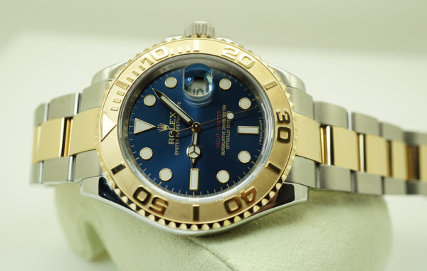 Rolex 16623 YACHTMASTER 2 TONE 18K YG SS BLUE DIAL 40MM SERVICED FULL SET - Image 11