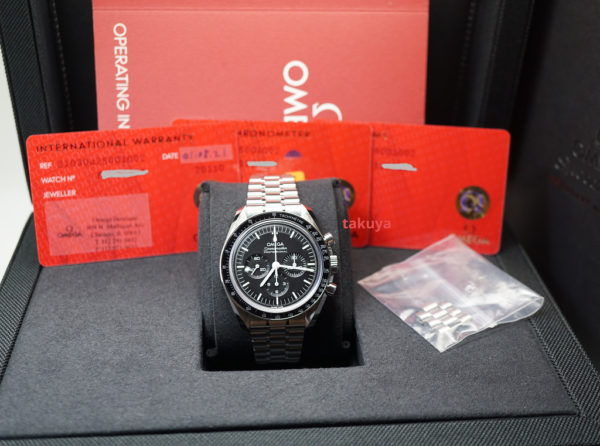 MINT Omega SPEEDMASTER PROFESSIONAL MOONWATCH 3861 SAPPHIRE 2021 MODEL FULL SET - Image 2