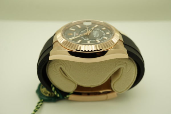 BRAND NEW Rolex 326235 SKY-DWELLER 18K ROSE GOLD SLATE DIAL OYSTERFLEX 2021 FULL SET - Image 4