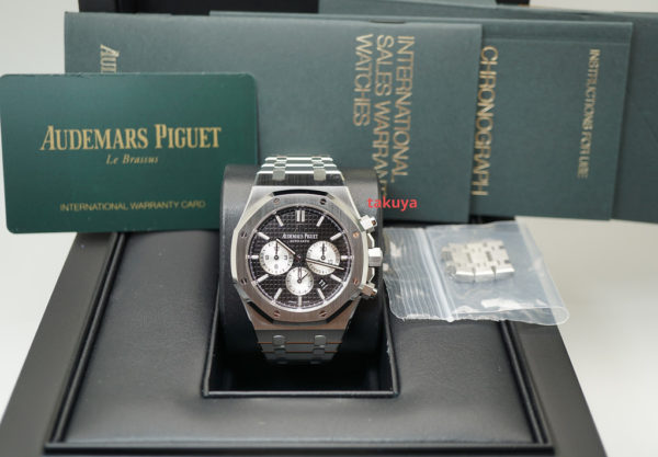 Audemars PIGUET ROYAL OAK CHRONOGRAPH BLACK DIAL 26331ST 2020 WARRANTY FULL SET - Image 2