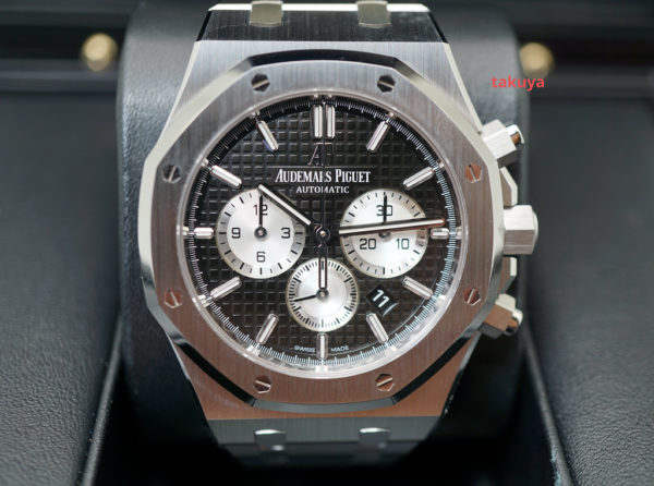 Audemars PIGUET ROYAL OAK CHRONOGRAPH BLACK DIAL 26331ST 2020 WARRANTY FULL SET