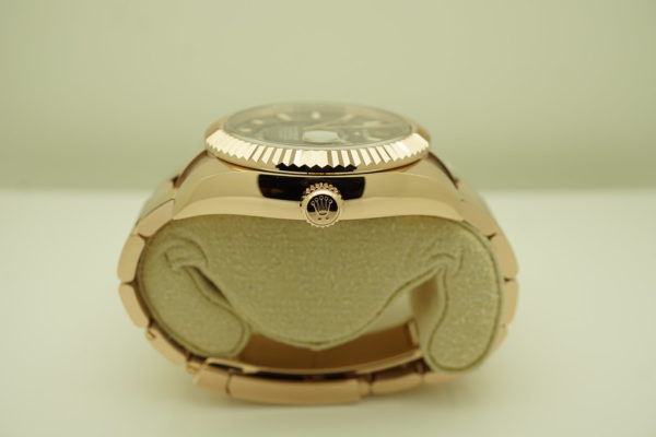 Rolex 326935 SKY-DWELLER 18K ROSE GOLD CHOCOLATE STICK DIAL 2021 COMPLETE SET - Image 3