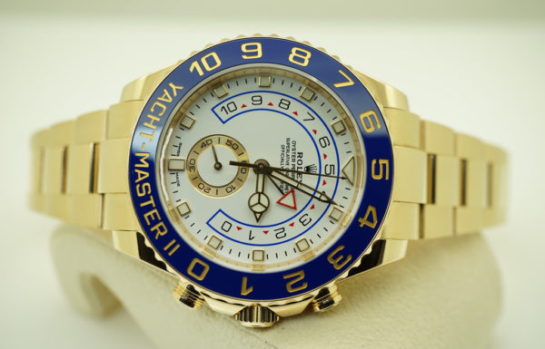 Rolex 116688 YACHTMASTER II YELLOW GOLD NEWER DIAL 2021 WARRANTY FULL SET - Image 9
