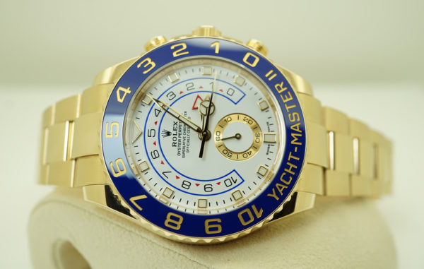 Rolex 116688 YACHTMASTER II YELLOW GOLD NEWER DIAL 2021 WARRANTY FULL SET - Image 10