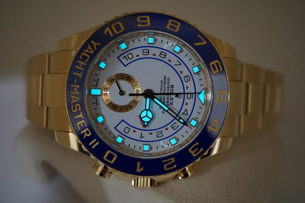 Rolex 116688 YACHTMASTER II YELLOW GOLD NEWER DIAL 2021 WARRANTY FULL SET - Image 11