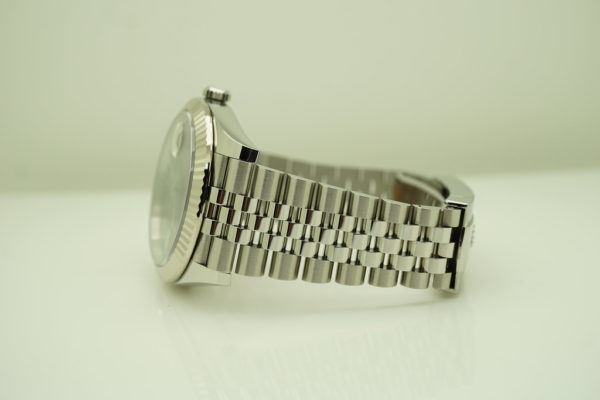 Rolex 126334 DATEJUST 41 FLUTED BEZEL WIMBLEDON SLATE DIAL JUBILEE 2021 FULL SET - Image 5