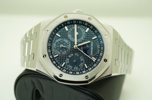 Audemars PIGUET ROYAL OAK PERPETUAL CALENDAR 26574ST BLUE DIAL BOXES PAPERS - Image 11
