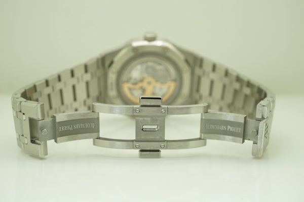 Audemars PIGUET ROYAL OAK PERPETUAL CALENDAR 26574ST BLUE DIAL BOXES PAPERS - Image 8