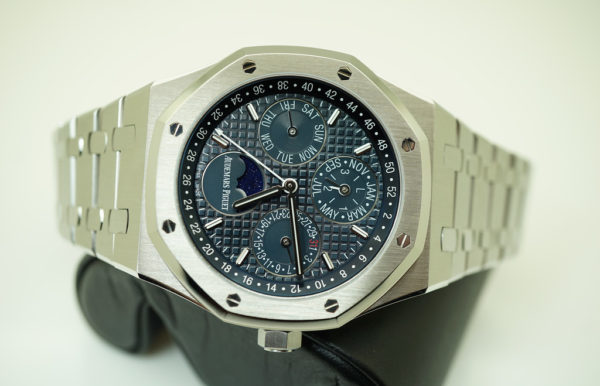 Audemars PIGUET ROYAL OAK PERPETUAL CALENDAR 26574ST BLUE DIAL BOXES PAPERS - Image 10