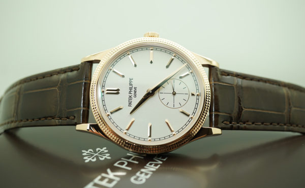 BRAND NEW Patek PHILIPPE 6119R CALATRAVA ROSE GOLD CLOUS DE PARIS 2021 FULL SET - Image 9