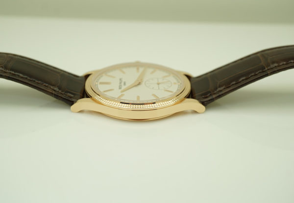 BRAND NEW Patek PHILIPPE 6119R CALATRAVA ROSE GOLD CLOUS DE PARIS 2021 FULL SET - Image 4