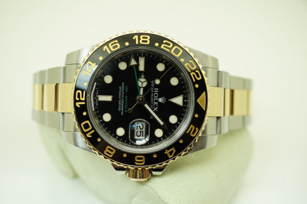 Rolex 116713LN GMT MASTER II CERAMIC BEZEL 18K YELLOW GOLD STAINLESS STEEL - Image 9