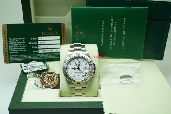 Rolex 16570 EXPLORER II 40MM POLAR DIAL V SERIAL 3186 MOVEMENT ENGRAVED REHAUL - Image 2