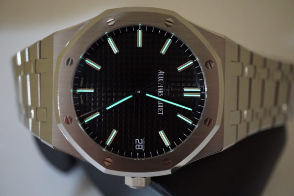 Audemars PIGUET ROYAL OAK 15500ST BLACK DIAL 41MM 2021 WARRANTY COMPLETE SET - Image 11