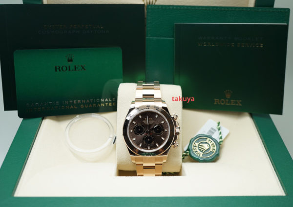 BRAND NEW Rolex 116505 DAYTONA 18K ROSE GOLD CHOCOLATE DIAL 2021 COMPLETE SET - Image 2