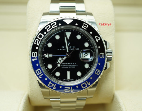 Rolex 116710BLNR GMT MASTER II BLACK BLUE BEZEL BATMAN COMPLETE SET