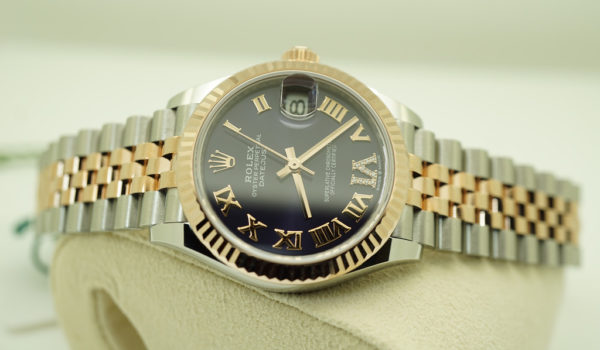 BRAND NEW Rolex 278271 DATEJUST 31 ROSE GOLD STEEL AUBERGINE VI DIAMONDS DIAL 2021 FULL SET - Image 10