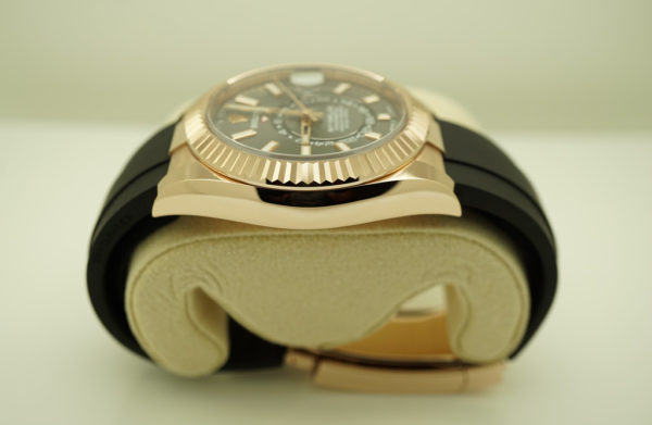 Rolex 326235 SKY-DWELLER 18K ROSE GOLD SLATE DIAL OYSTERFLEX 2021 FULL SET - Image 4