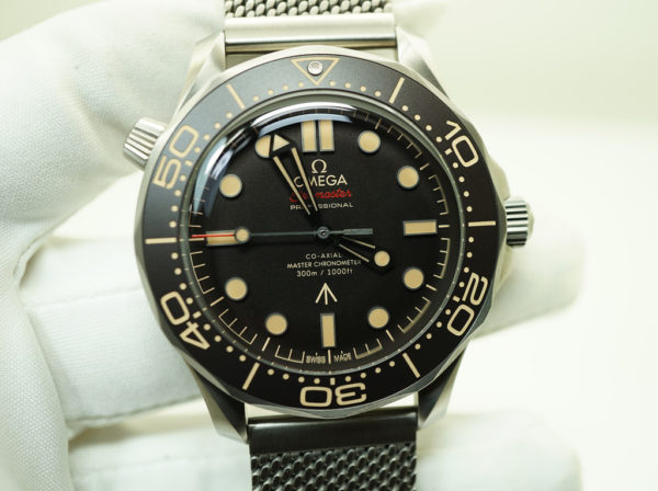 NEW Omega SEAMASTER DIVER 300M 007 JAMES BOND TITANIUM MESH BRACELET FULL SET - Image 8