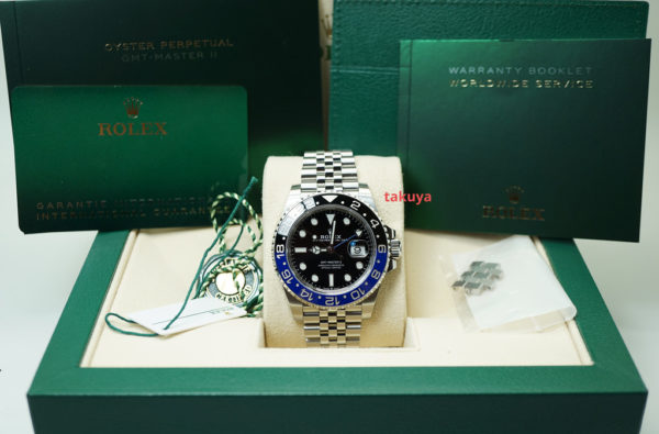 Rolex 126710BLNR GMT MASTER 2 BLACK BLUE JUBILEE 2021 WARRANTY FULL SET - Image 2