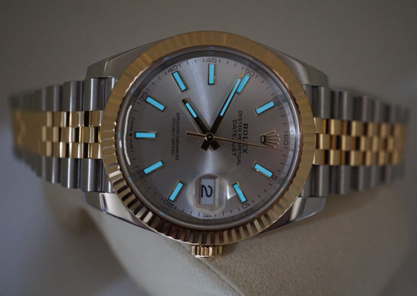 Rolex 126333 DATEJUST 41 18K TWO TONE FLUTED BEZEL SILVER DIAL JUBILEE 2019 FULL SET - Image 11