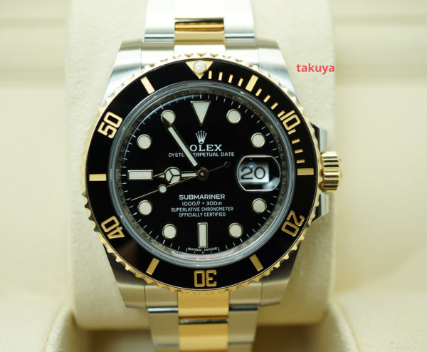Rolex 116613LN SUBMARINER YELLOW GOLD STEEL BLACK DIAL 2020 WARRANTY FULL SET