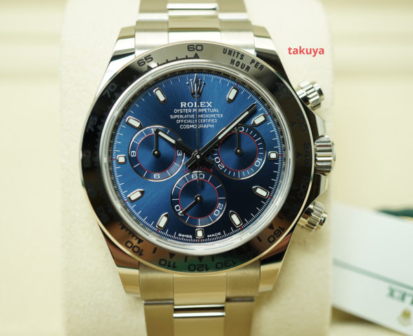 BRAND NEW Rolex 116509 DAYTONA 18K WHITE GOLD BLUE DIAL 2021 COMPLETE SET