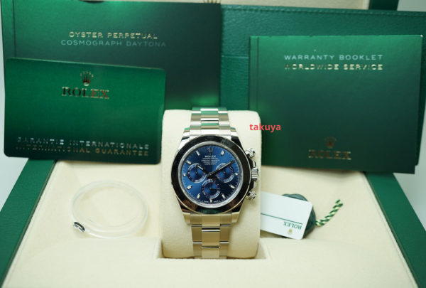 BRAND NEW Rolex 116509 DAYTONA 18K WHITE GOLD BLUE DIAL 2021 COMPLETE SET - Image 2