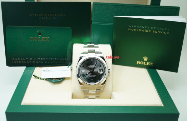 BRAND NEW Rolex 126300 DATEJUST 41 WIMBLEDON DIAL OYSTER BAND 2021 COMPLETE SET - Image 2