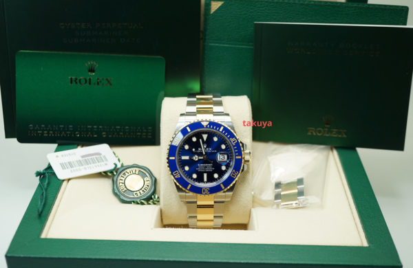 Rolex 126613LB SUBMARINER YELLOW GOLD STEEL BLUE DIAL 41MM 2021 NEW MODEL - Image 2