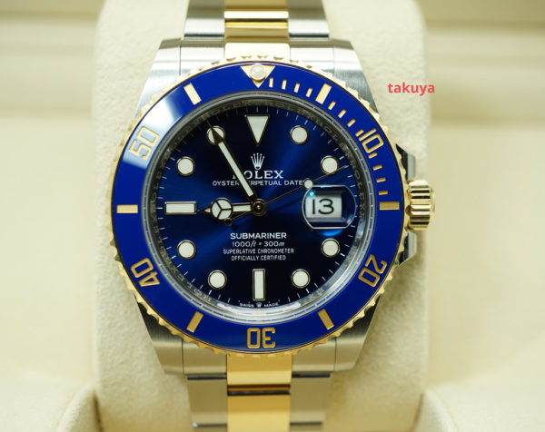 Rolex 126613LB SUBMARINER YELLOW GOLD STEEL BLUE DIAL 41MM 2021 NEW MODEL