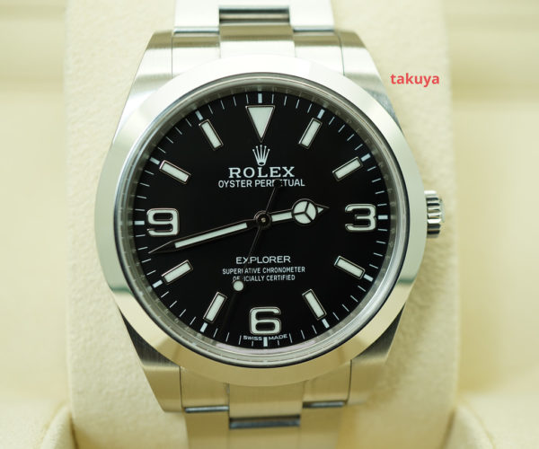 Rolex 214270 EXPLORER I FULL LUME DIAL 39MM 2016 COMPLETE SET