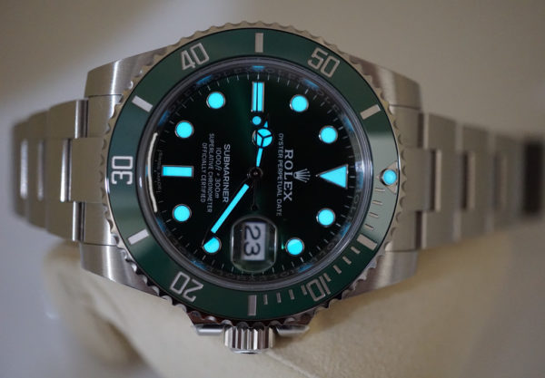 MINT Rolex 116610LV SUBMARINER HULK GREEN DIAL BEZEL 2018 WARRANTY FULL SET - Image 11