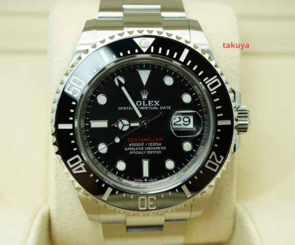 Rolex 126600 SEA-DWELLER 43MM CYCLOPS RED TEXT 2018 WARRANTY FULL SET