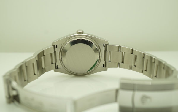 NEW Rolex 115200 OYSTER PERPETUAL DATE 34 BLUE STICK DIAL 2020 WARRANTY FULL SET - Image 8