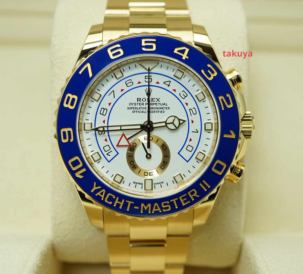 Rolex 116688 YACHTMASTER II 18K YELLOW GOLD NEWER DIAL 2021 WARRANTY ...