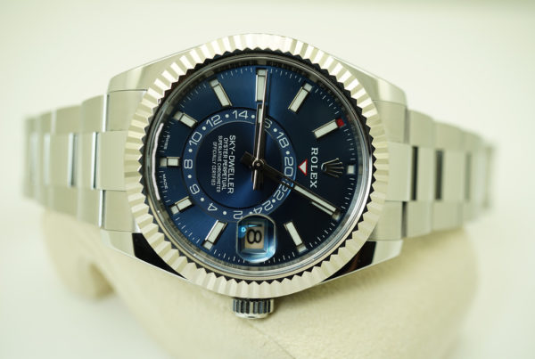 Rolex 326934 SKY-DWELLER BLUE DIAL OYSTER BRACELET 2019 WARRANTY FULL SET - Image 9