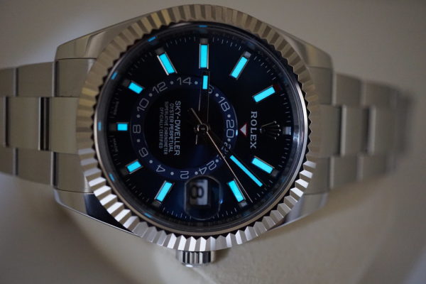 Rolex 326934 SKY-DWELLER BLUE DIAL OYSTER BRACELET 2019 WARRANTY FULL SET - Image 11