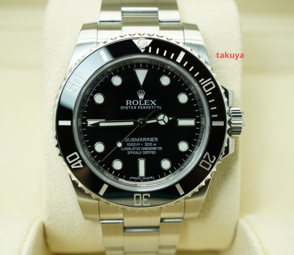 Rolex 114060 SUBMARINER CERAMIC NO DATE 2017 WARRANTY FULL SET