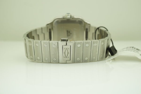 BRAND NEW Cartier SANTOS DE CARTIER LARGE STEEL BLUE DIAL 2021 MODEL COMPLETE SET - Image 5