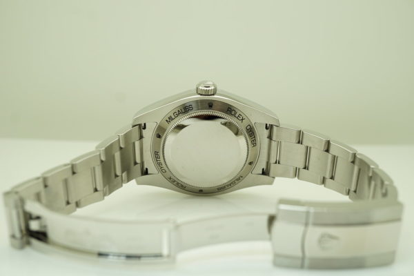 MINT Rolex 116400GV MILGAUSS GREEN CRYSTAL Z BLUE DIAL 2021 WARRANTY FULL SET - Image 8