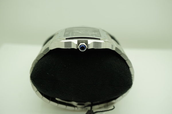 BRAND NEW Cartier SANTOS DE CARTIER LARGE STEEL BLUE DIAL 2021 MODEL COMPLETE SET - Image 3