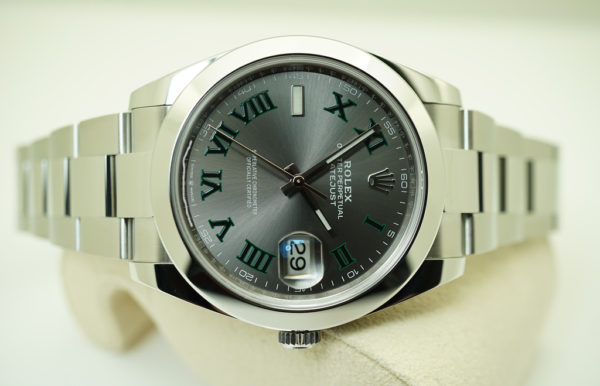 Rolex 126300 DATEJUST 41 WIMBLEDON DIAL OYSTER BAND 2021 WARRANTY FULL SET - Image 9