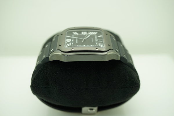 BRAND NEW Cartier SANTOS DE CARTIER LARGE MODEL BLACK ADLC AUTOMATIC 2021 FULL SET - Image 4