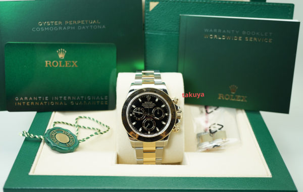 Rolex 116503 DAYTONA TWO TONE YELLOW GOLD SS BLACK DIAL 2020 FULL SET - Image 2