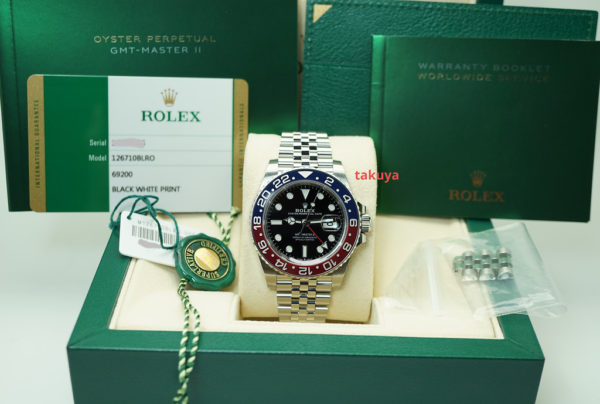 Rolex 126710BLRO PEPSI GMT MASTER 2 RED BLUE BEZEL JUBILEE BAND 2018 FULL SET - Image 2