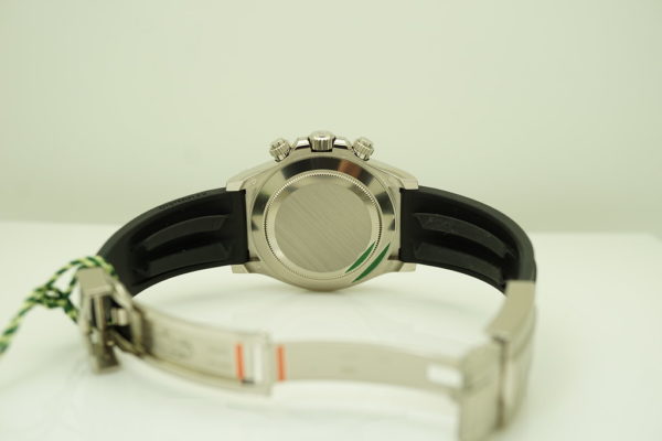 BRAND NEW Rolex 116519LN DAYTONA 18K WHITE GOLD OYSTERFLEX STEEL DIAL 2021 FULL SET - Image 6